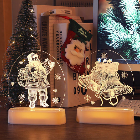 3D Night Light Room Decoration – Christmas LED Ornaments & Gifts