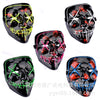 Glowing Halloween LED Mask – Scary Cosplay Costume for Party & Festival
