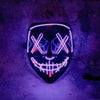 Glowing Halloween LED Mask – Scary Cosplay Costume for Party & Festival