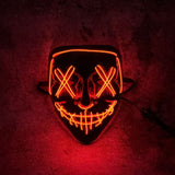 Glowing Halloween LED Mask – Scary Cosplay Costume for Party & Festival