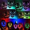 Glowing Halloween LED Mask – Scary Cosplay Costume for Party & Festival