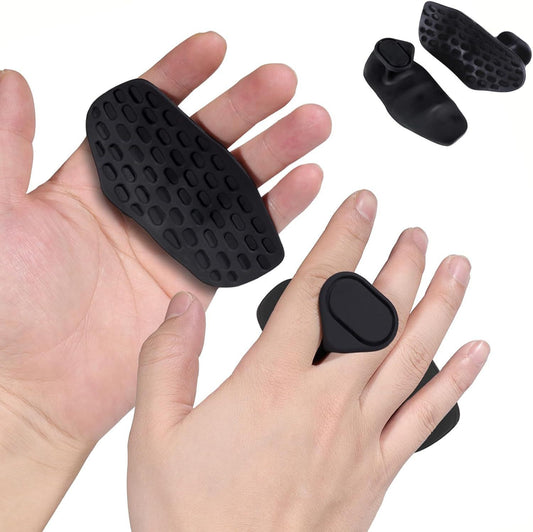 Ergonomic Rubber Gym Grips – Non-Slip Workout Hand Protectors for Men & Women | Weight Lifting & Pull-Up Grips