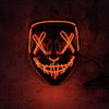 Glowing Halloween LED Mask – Scary Cosplay Costume for Party & Festival