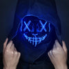 Glowing Halloween LED Mask – Scary Cosplay Costume for Party & Festival