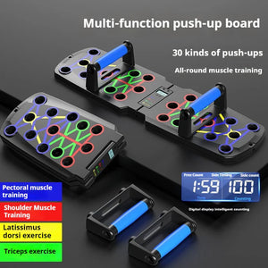 Digital push up board for full body home workout