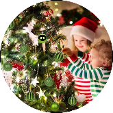 Artificial Christmas Tree with Decorative Ornaments