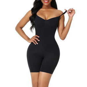 Women’s full body tummy control bodysuit black